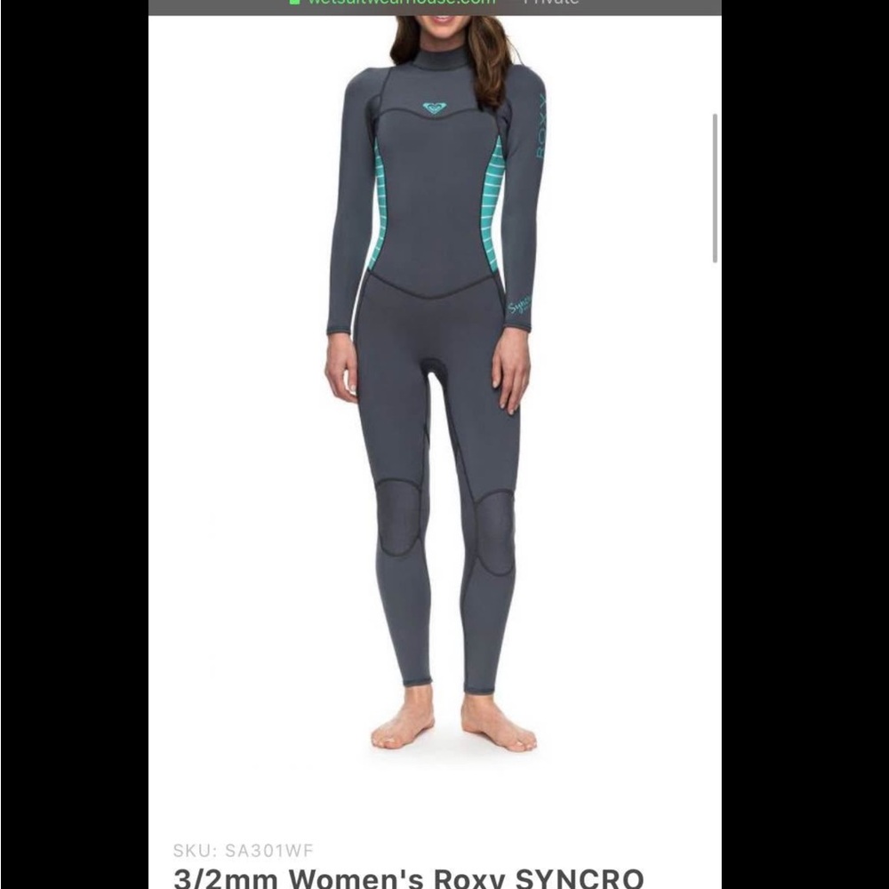Roxy Women's Gray Wetsuit pink and black same as in picture different colors 3/2